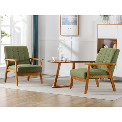 Fauteuil capitonné de 25,35 pouces de largeur