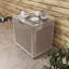 Boîte de rangement pour l'extérieur verrouillable en résine 30 gallons-97959613-135649349