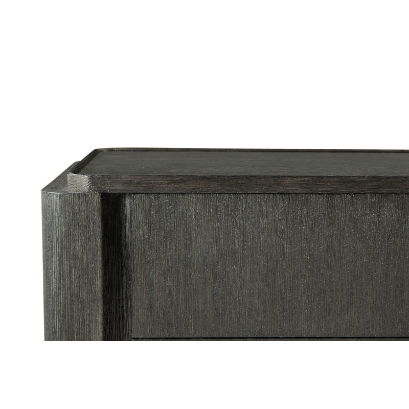 Repose 32'' W Solid Wood Nightstand, Charcoal Oak