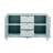 Entryway Cabinet with Wave Design - 3 Adjustable Shelves-1668024693
