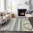 Solara Gray Washable Indoor-Outdoor Rug - -1984174947
