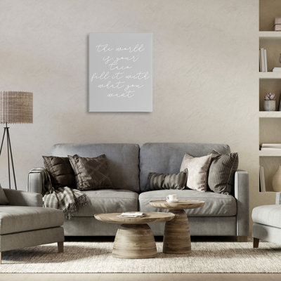 World Is Your Taco Canvas Wall Art by Daphne Polselli