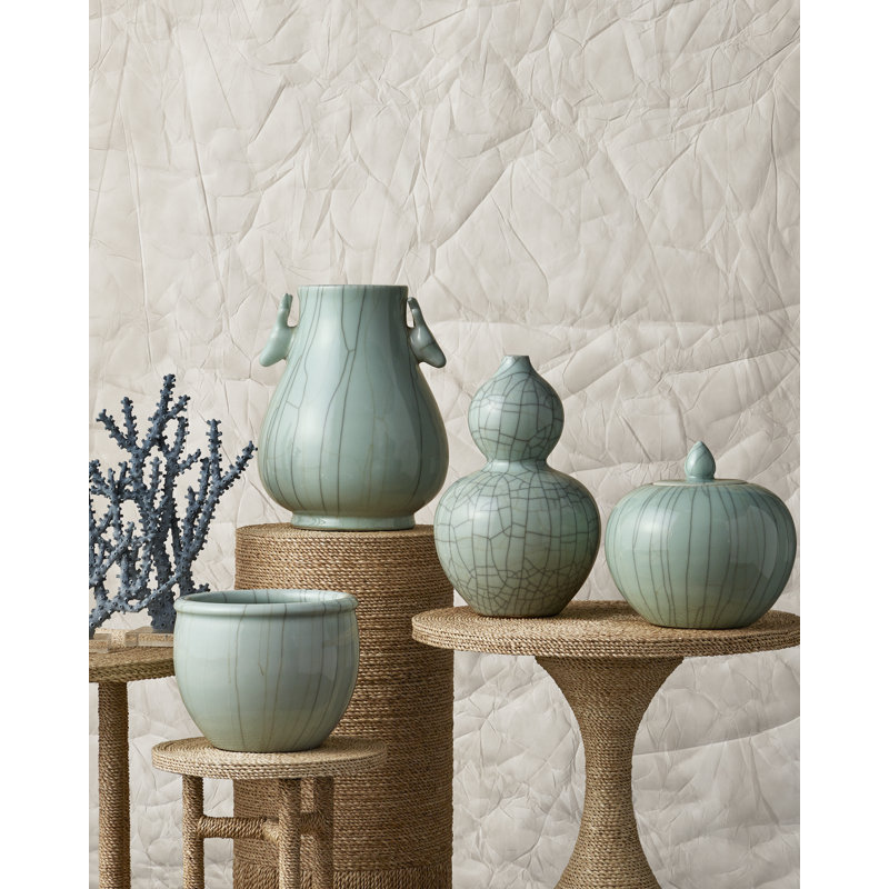 2 Piece Blue Coral Figurine / Sculpture Set