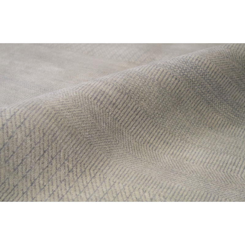 Area Rug in Light Green/Beige