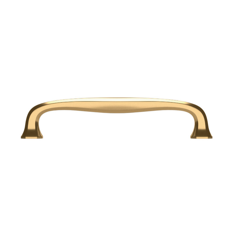 4395 Severin Fayerman Collection B Pull, 6" CTC, Non-lacquered Brass