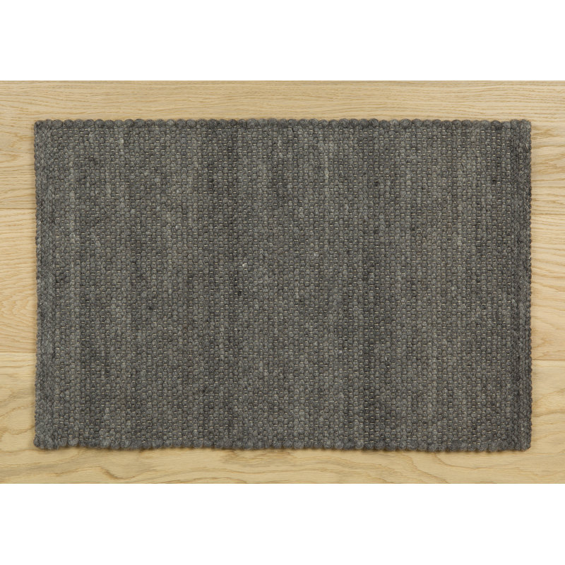 Solid Colour Wool Area Rug, 170 x 240 cm