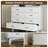 37" Tall 8-Drawer Dresser, Modern Chest of Drawers with X-Shape Base & Adjustable Center Leg, Metal Handles, Anti-Tip Design, Wide Closet Organizer and Storage, White-539804660