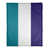 Bleu sarcelle / blanc / mauve foncé