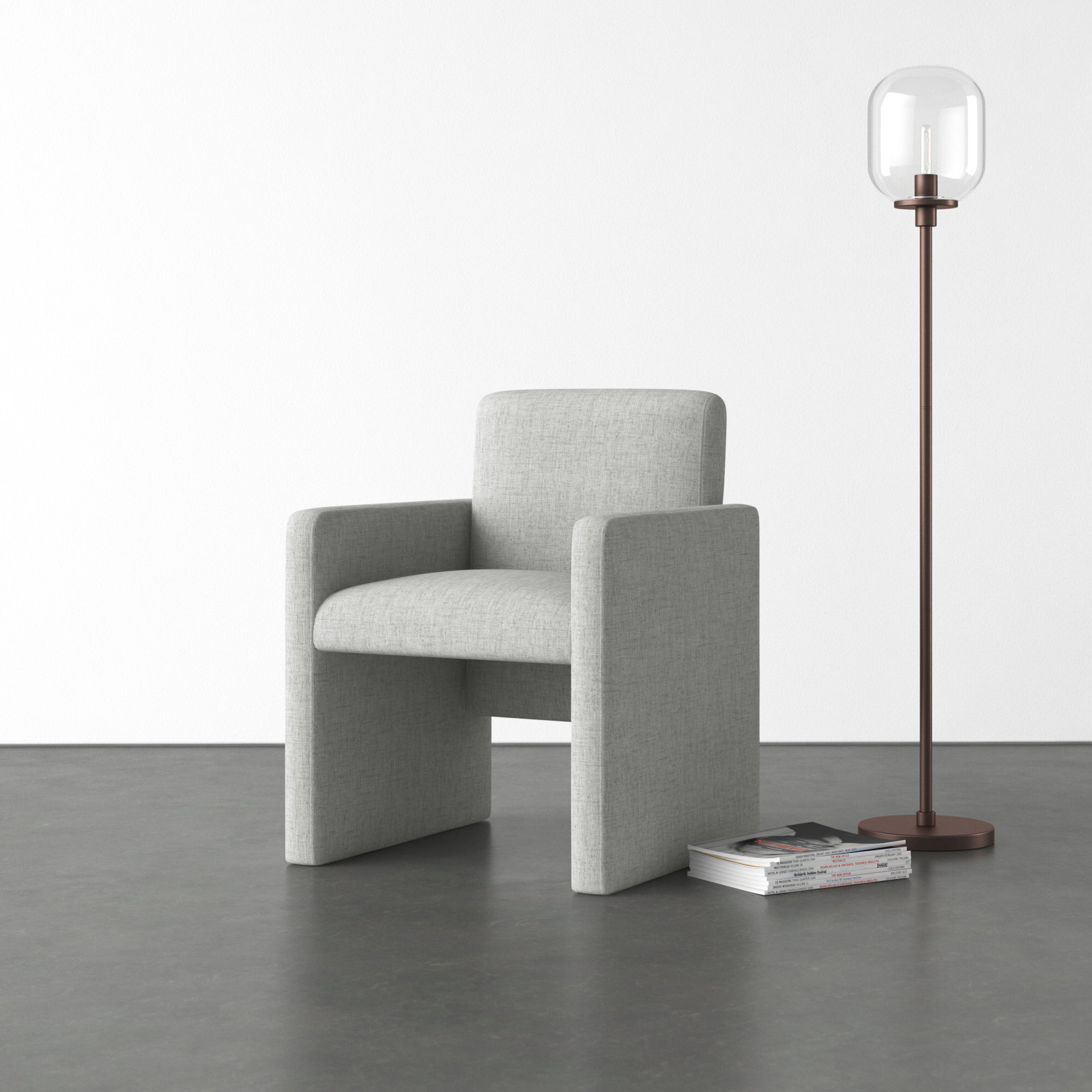 Dashwood Dining Chair, Light Gray