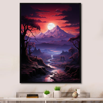 «Volcano Volcanic Twilight I», reproduction sur toile