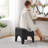 Modern Boucle Upholstered Ottoman, Shoe Changing Footrest, Makeup Stool(Set Of 2)-484272666