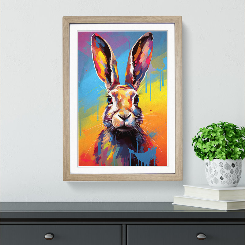 Hare Pop - Framed Print