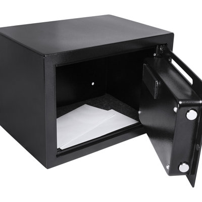 Keypad Locked Cash Safe - Your Money With Steel Digital For & Small Items Secure Construction