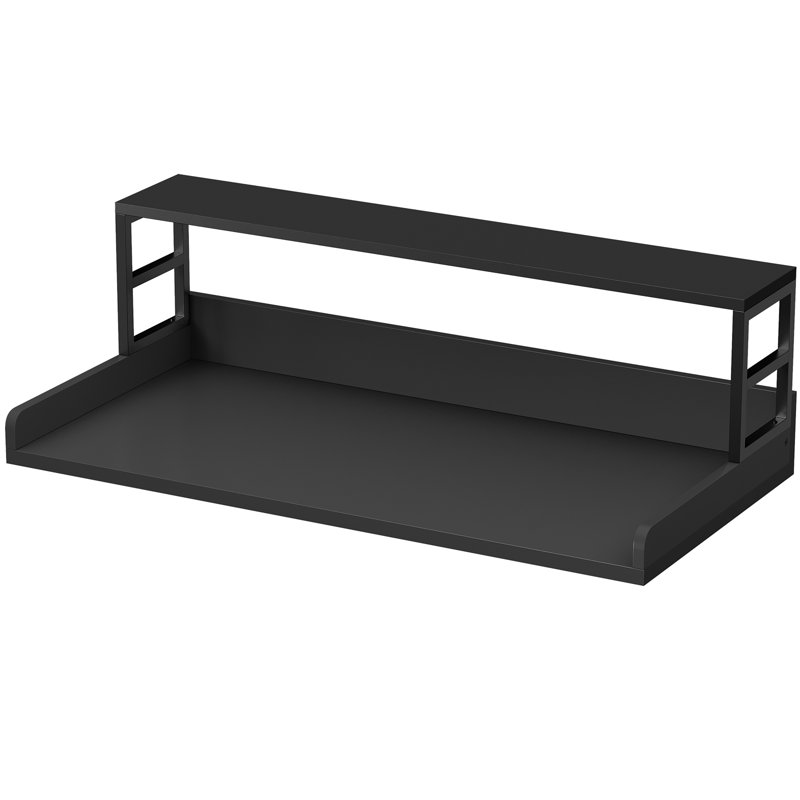 Comptoir de laveuse-sécheuse, comptoir en bois pour laveuse et sécheuse (noir), 16.7"H x 54"W x 27.5"D