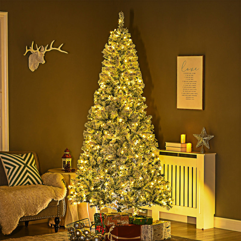 Grand arbre de Noël artificiel pré-éclairé, 7'5"