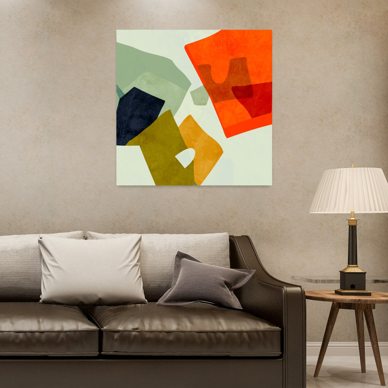 Art contemporain, art contemporain abstrait, H 32 po x l 32 po