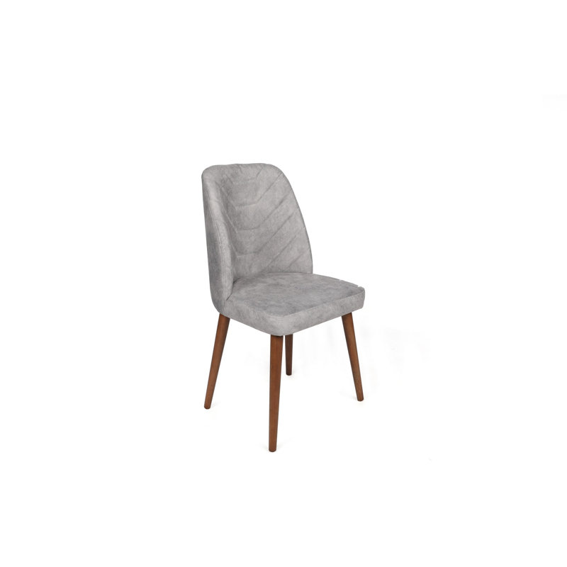 Ensemble de chaises (2 pièces), Gris, Noyer