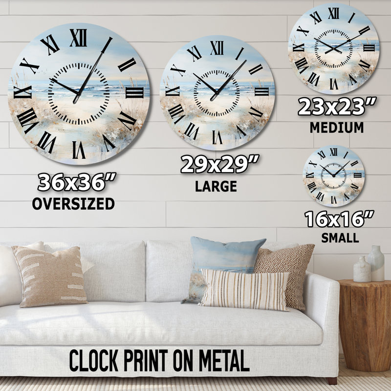 Horloge murale Coastal Ocean, Médium