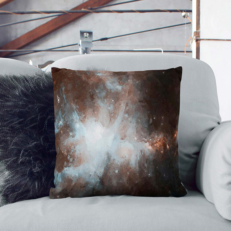 Square Throw Cushion, 40cm H x 40cm W x 15cm D