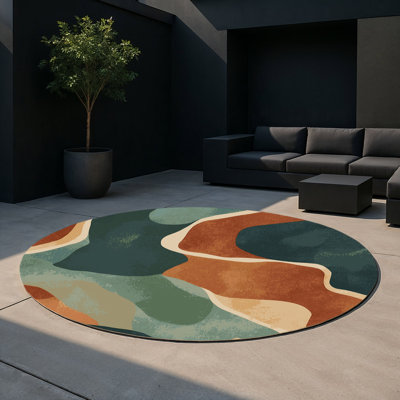 Tapis intérieur et extérieur Earthly Echoes