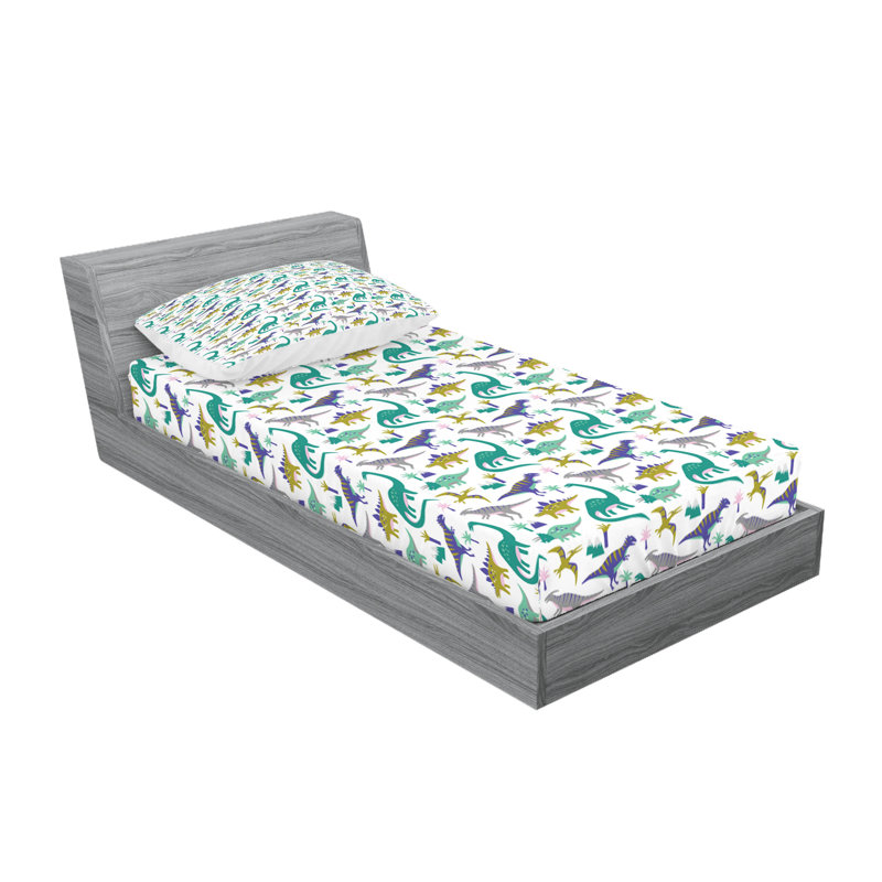 Multicolore ensemble de draps et taies décoratives Ambesonne, Ensemble de draps pour taille de lit simple TG ave