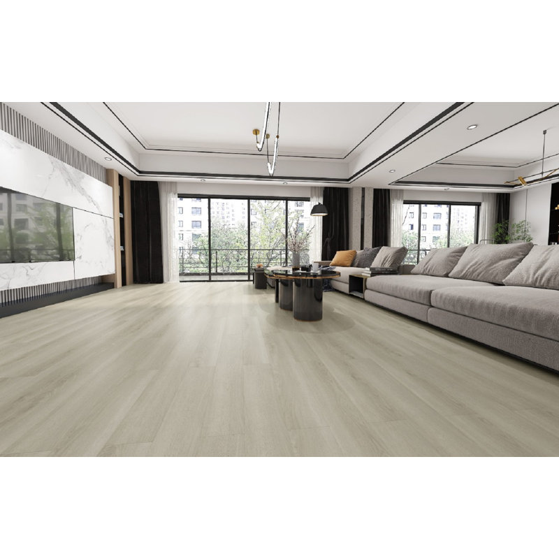 Planche de vinyle de luxe White Dune Timber Series 7,25 po x 48 po x 6 mm
