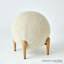 Shearling Accent Stool