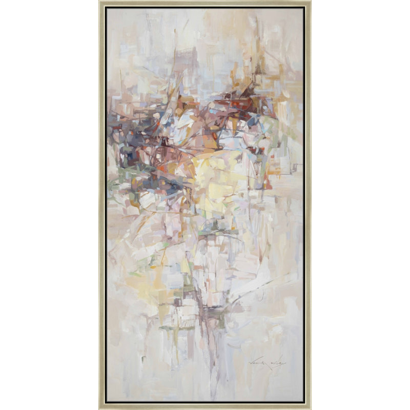Awakening - Cadre flottant, reproduction d'art sur toile, Gris