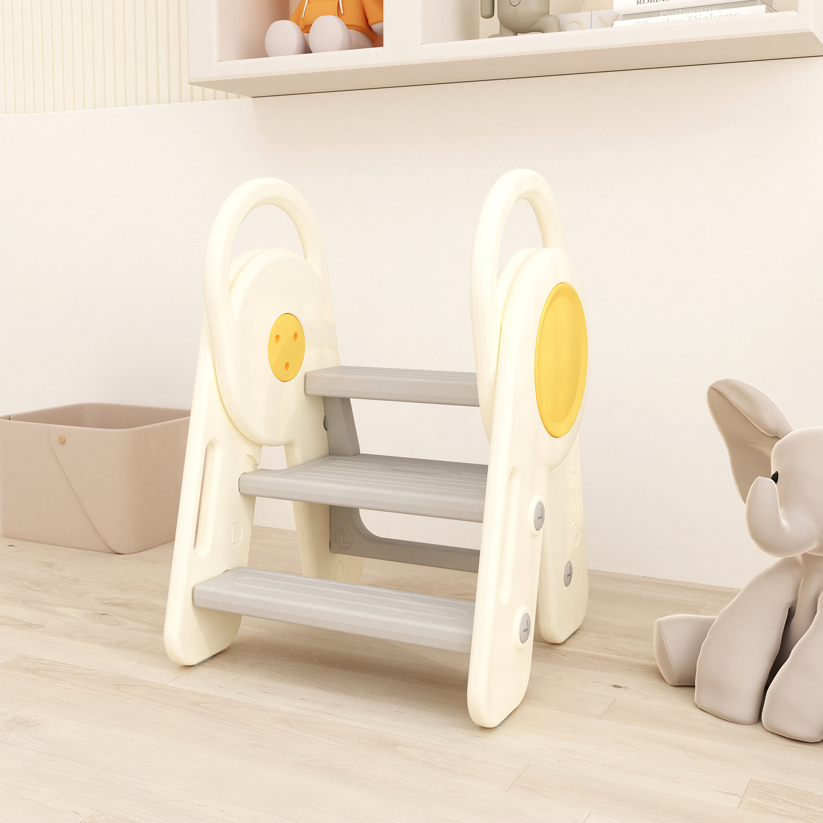 Qaba Potty Training Toilet Seat with Step Stool Ladder, Children