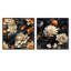 Rochers - Ensemble de 2 collages floraux carrés-101849617-101849620