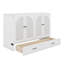 Lit escamotable double, lit escamotable double en bois avec grands tiroirs-2117535954