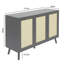 Craven 3-door Cane Cabinet