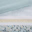 Literie en seersucker double / grand avec coussins décoratifs - Shabby chic en édredon imprimé floral de style jaune et bleu-131248493-131248494