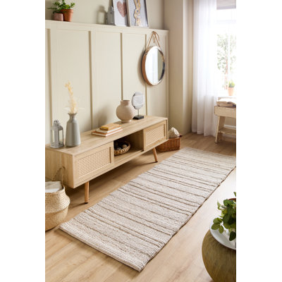 Lombox Striped Hand Woven Area Rug