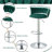 Christal Swivel Upholstered Adjustable Height Counter Stool-93480939-90489177