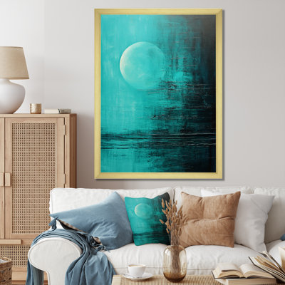Bleu sarcelle lune tranquillité III