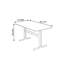 Bureau rectangulaire simple et durable en pierre frittée-871347