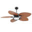 Ventilateur de plafond 5 pales 52 "à feuilles tropicales avec lumières DEL-890785740