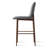 26 inch Mid-Century Modern Upholstered Counter Height Stools For Kitchen Island With Wood Grain Metal Legs-1229819269
