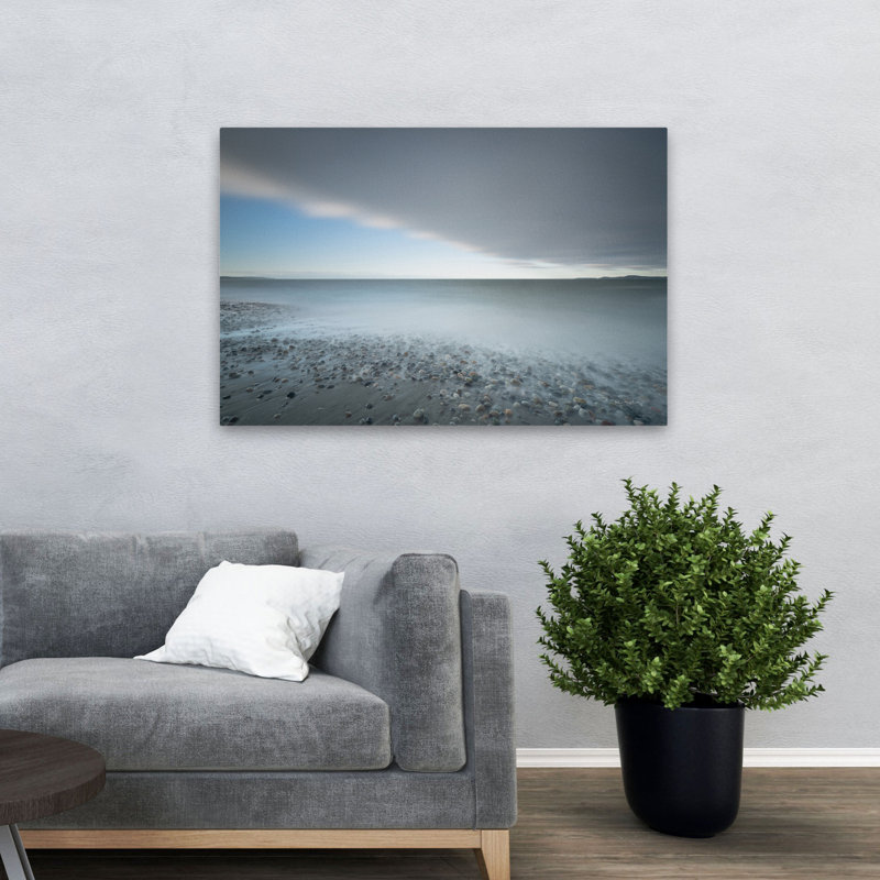 West Beach Deception Pass, paysage côtier, bleu, gris, blanc, Déception, State Park, Pacific Northwest, H 48 po x l 32 po