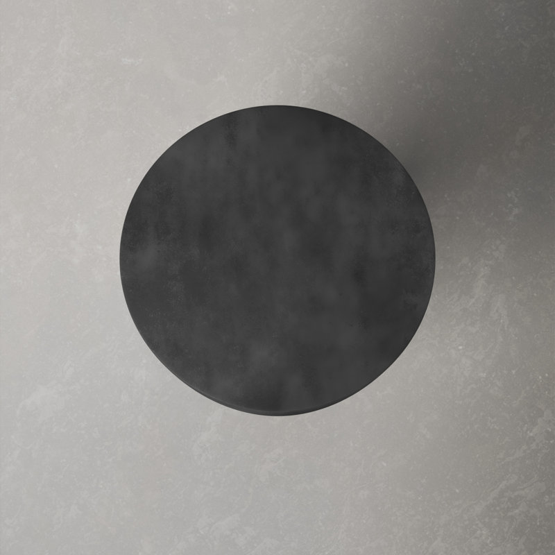 Avoriaz Concrete Top End Table, Black
