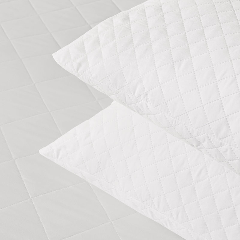 Non-Allergenic Machine Washable Quilted Pillows (Set of 2)