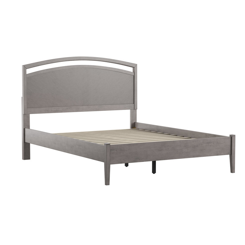 Grand lit plateforme Middlebrooks, Gris