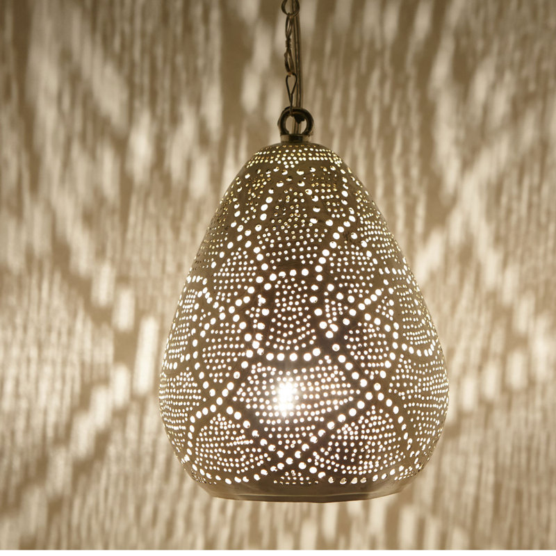 Sabara 1 - Light Single Teardrop Pendant, 25cm H x 18cm W x 18cm D