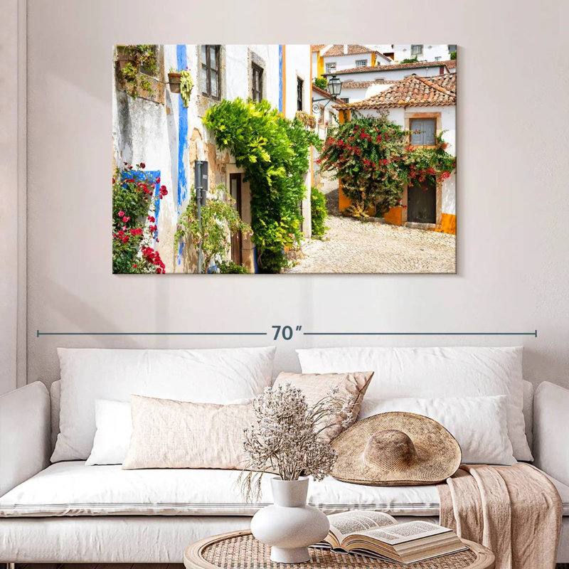 Lilie, vieille ville d'Obidos, H 32 po x l 48 po