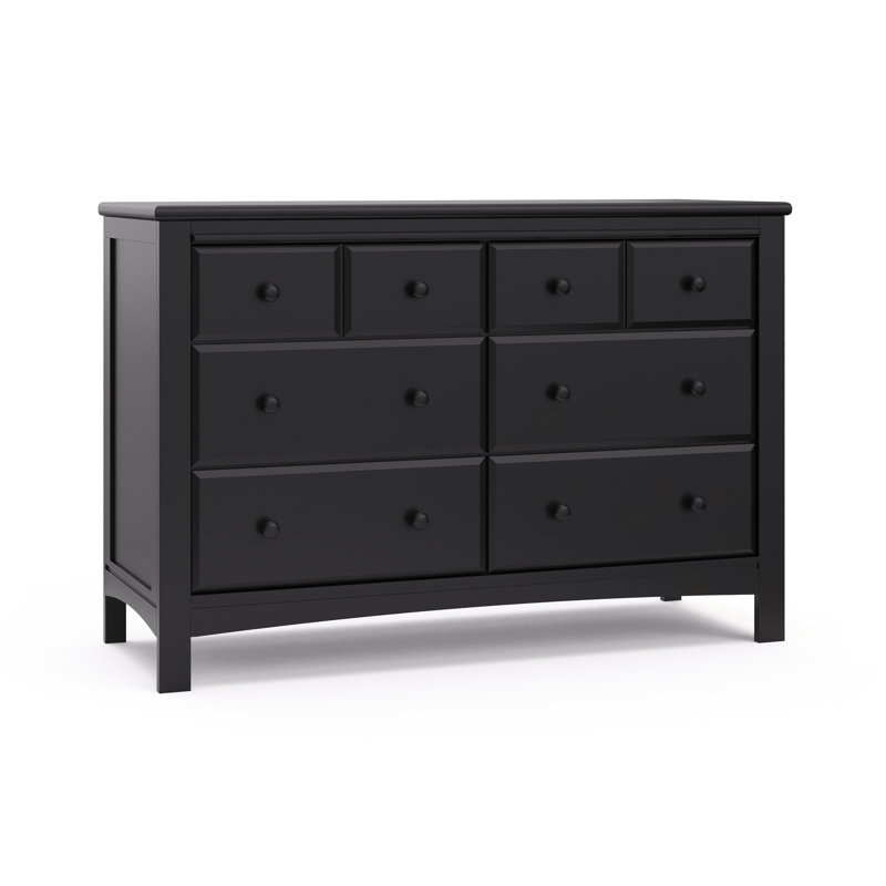 Commode double 6 tiroirs Benton, Noir