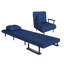 Chaise pliante convertible 3 en 1, dossier réglable à 5 positions avec coussin-20282192-20282193