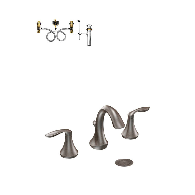 Eva High Arc Widespread Bathroom Faucet, Oil Rubbed Bronze