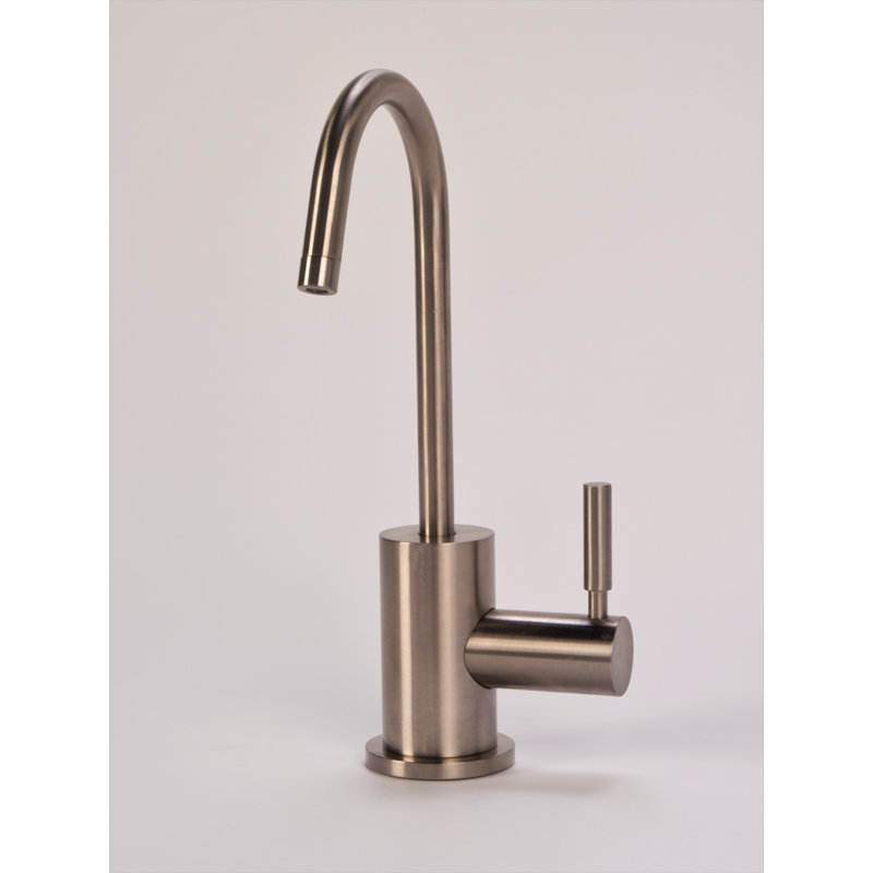 Distributeur d’eau froide en c-bec, Nickel brossé