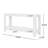 Mirod Modern Farmhouse Console Table-579560123